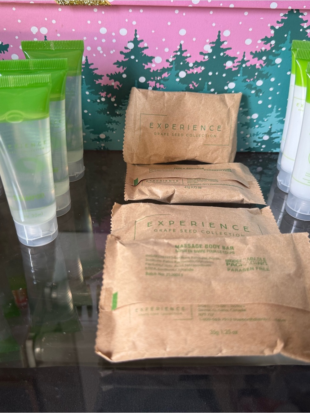 Grape Seed Collection Massage Body Bars, lotions and hair Care.